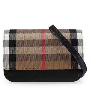 Burberry MX Checkered Crossbody Bag With Gold-tone Hardware In Black/Multicolor